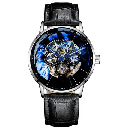   watch Minimalist tourbillon men&#39;s automatic watch mechanical gear wrist watche - £91.91 GBP