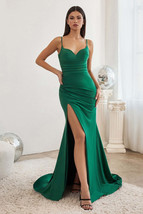 Off-shoulder, fitted gown with 3D flower applique - £142.95 GBP