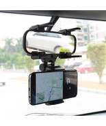 360-Degree Rotating Easy-to-Install Versatile Rear View Mirror Phone Holder - £12.74 GBP