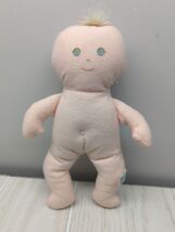 Eden soft plush baby doll blonde hair tuft pink bow missing clothes pjs ... - $39.59