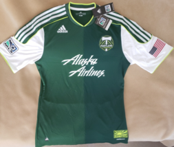 Adidas Major League Soccer Alaska Airlines Portland Timbers Jersey New with tags - £95.38 GBP