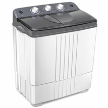 Portable Washing Machine Compact Twin Tub 20 Lbs Capacity Washer Spinner - £242.37 GBP