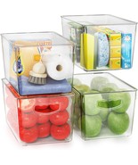 Theaoo Clear Storage Bins With Lids Stackable - Large Plastic Containers... - $812.21 MXN