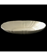 Mid Century White Vintage Scalloped Edged Centerpiece Dish Ceramic Fruit... - £41.05 GBP
