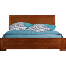 Brown Solid and Manufactured Wood Queen Bed Frame - $880.64 CAD