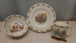 Royal Doulton  &quot;Bunnykins&quot; Trio - Plate, Bowl and Cup - 1984 Golden Jubilee - £19.75 GBP