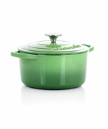 Crock-Pot Artisan 2 Piece 3 Quarts Enameled Cast Iron Dutch Oven in Pist... - $120.13 CAD