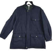 Vintage Guide Series Mens Large Wool Jacket Coat Made in USA Navy Blue - £43.30 GBP