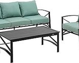Crosley Furniture KO60031BZ-MI Kaplan Outdoor Metal 3-Piece Seating Set ... - £1,312.17 GBP