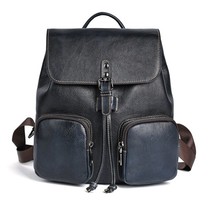 Women Backpack Rucksack Genuine Leather Girls School Book Bag Travel Vintage Lux - £116.33 GBP
