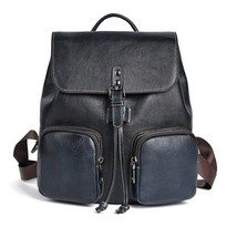 Women Backpack Rucksack Genuine Leather Girls School Book Bag Travel Vintage Lux - £115.91 GBP