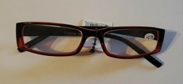 Plastic Frame ~ Reading Eye Glasses ~ Red/Black in Color ~ +2.75 Strengt... - $14.96