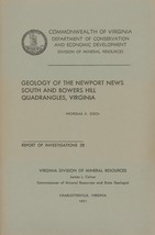 Geology of the Newport News South and Bowers Hill Quadrangles, Virginia - £14.03 GBP