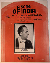 A Song of India By N. Rimsky-Korsakov Ukulele Guitar Vintage 1935 Sheet Music - £7.15 GBP