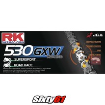 Motorcycle Steel RK GXW Chain 150 Link-530 Pitch XW-Ring for Swingarm Extension - £175.66 GBP