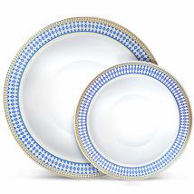 Laura Stein Designer Dinnerware Set of 64 Premium Plasic Wedding/Party P... - £22.60 GBP+