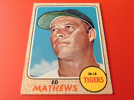 1968 Topps * 2 Card Lot Total * Eddie Mathews + Gaylord Perry !! - £27.96 GBP