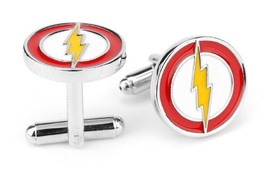 Justice League The Flash Cufflinks (/w a Black Velvet Gift Pouch) - £11.94 GBP