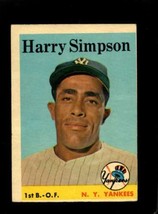 1958 Topps #299 Harry Simpson Vg+ Yankees (Oc) *NY9225 - £2.32 GBP