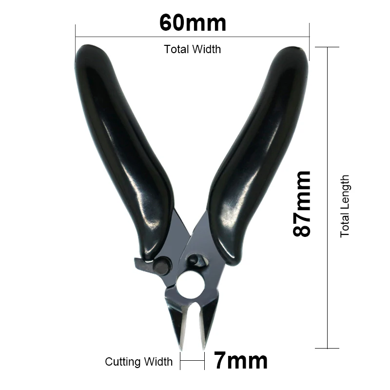 S mini wire flush cutter 3 5 inch micro diagonal cutting pliers wires insulating rubber thumb200