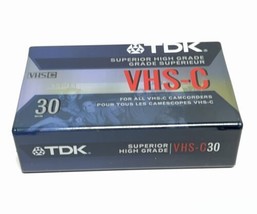 TDK VHS-C30 Video Cassette  Superior High Grade TC-30HG - £4.65 GBP