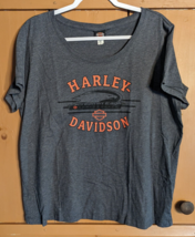 Harley Davidson Womens 2XL Short Sleeve T-Shirt Screamin Eagle Green Mou... - £17.62 GBP
