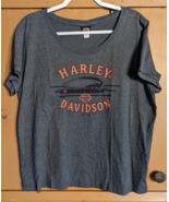 Harley Davidson Womens 2XL Short Sleeve T-Shirt Screamin Eagle Green Mou... - £17.75 GBP
