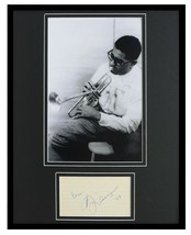 Dizzy Gillespie Signed Framed 11x14 Photo Display JSA 1978 Inscription - £390.54 GBP