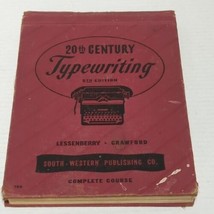 Vintage 1947 20th Century Typewriting Course Book 5th Edition - £9.76 GBP