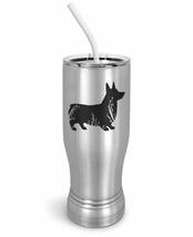 PixiDoodle Floral Corgi Dog Insulated Coffee Mug Tumbler with Spill-Resistant Sl - $34.55+