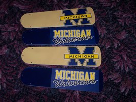 CUSTOM  ~ Michigan Wolverines Ceiling Fan With Light - £93.50 GBP