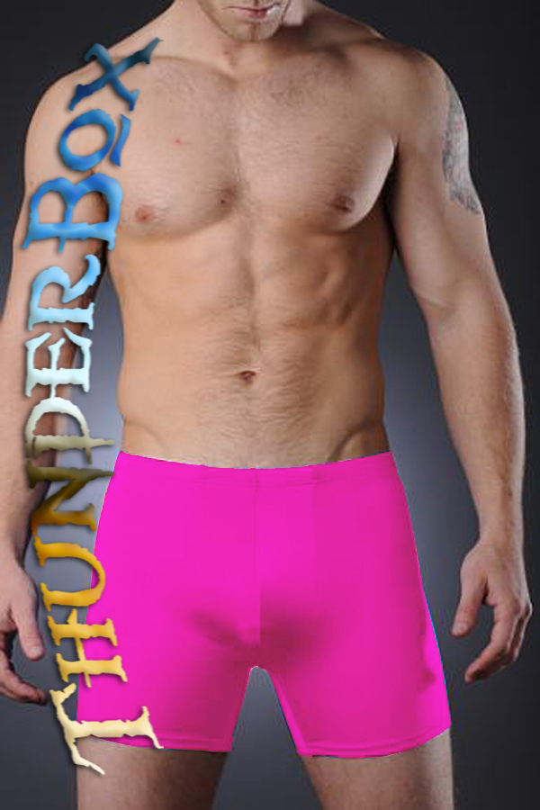 ThunderBox Nylon Spandex Neon Pink Pouch Shorts S, M, L, XL - $25.00