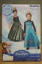 1222 A Simplicity Disney Frozen Childs Costume Sewing Pattern US Size 3-8 - £11.64 GBP