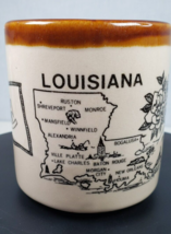 Vintage Louisiana State Souvenir Coffee Mug Flag State Flower New Orlean... - £17.62 GBP