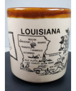 Vintage Louisiana State Souvenir Coffee Mug Flag State Flower New Orlean... - $22.40