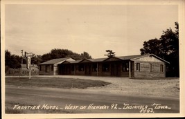 Indianola Iowa IA Rare RPPC Photo Frontier Motel West On Highway 92 BK67 - £5.45 GBP