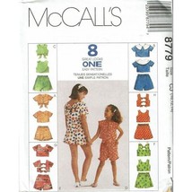 McCalls Sewing Pattern 8779 Top Shorts Girls Size 10-14 - £6.99 GBP