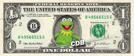 Kermit The Frog On Real Dollar Bill Disney Cash Money Memorabilia Collectible - £7.14 GBP