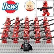 21pcs/set Red Fist Squad The Fist of Fordo Clone Troopers Star Wars Minifigures - £25.80 GBP