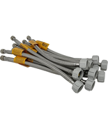 10-Pack 12&quot; Toilet Supply Lines | 3/8&quot; Comp x 7/8&quot; BC Stainless Steel Br... - $42.42