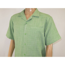Men 2pc Walking Leisure Suit Short Sleeves By DREAMS Fancy 265-34 Lime Green image 12