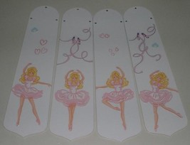 Custom~ ~ ~ Ballerina Barbie Bows & Ribbons Ceiling Fan With Light Kit - $118.75