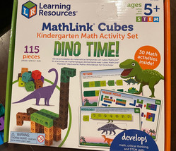 Learning Resources MathLink Cubes Kindergarten Math Activity Set: Dino Time - $9.49
