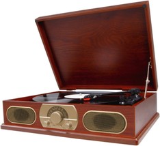 3 Speed Full Size Wooden Turntable With Am/Fm Radio, Studebaker Sb6051. - $77.96