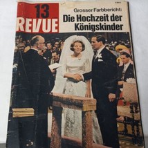 VINTAGE Revue March 1966 German Magazine rare Adversts Ads Royal Wedding Comic  - £38.88 GBP