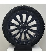 Gloss Black 22&quot; CV30 Wheels Blackhawk R/T Tires Chevy Tahoe Silverado Su... - $2,878.68 CAD