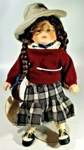 Heritage Mint 1993 Lisa TEACHER&#39;S PET Girl Doll Red Sweater Gray Plaid Skirt - £15.58 GBP