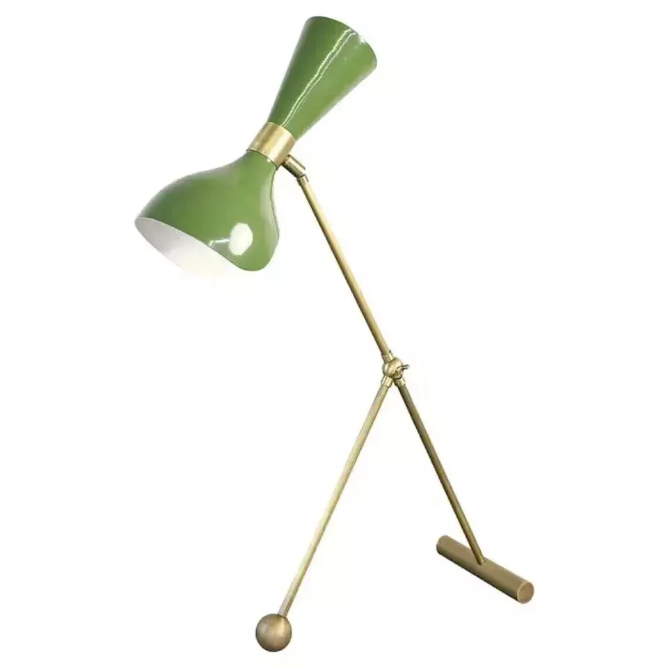 Vintage Handmade Italian Brass Table Lamp Modern Style Adjustable Desk L... - $260.00