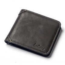 Baellerry Vintage Designer Men Wallet Matte Leather Brand Card Holder Short Male - £52.94 GBP