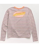 Santa Cruz Oval Flame Dot Orange &amp; Multi Long Sleeve T-Shirt Small - $24.54